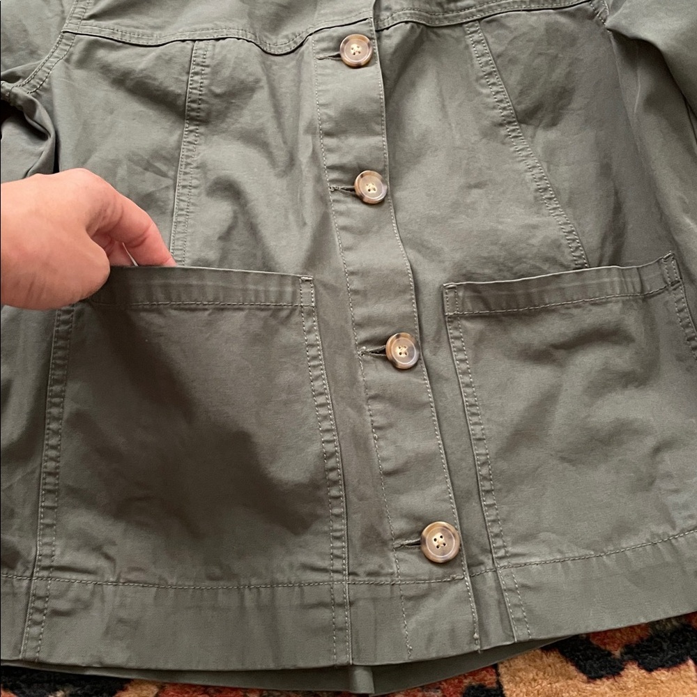 Veronica Beard Weslyn Utility Jacket Army Green size Small - Picture 9 of 16